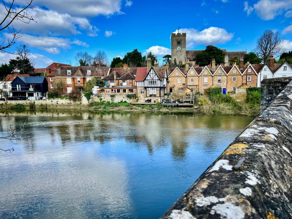 The beautiful village of Aylesford near Maidstone in Kent