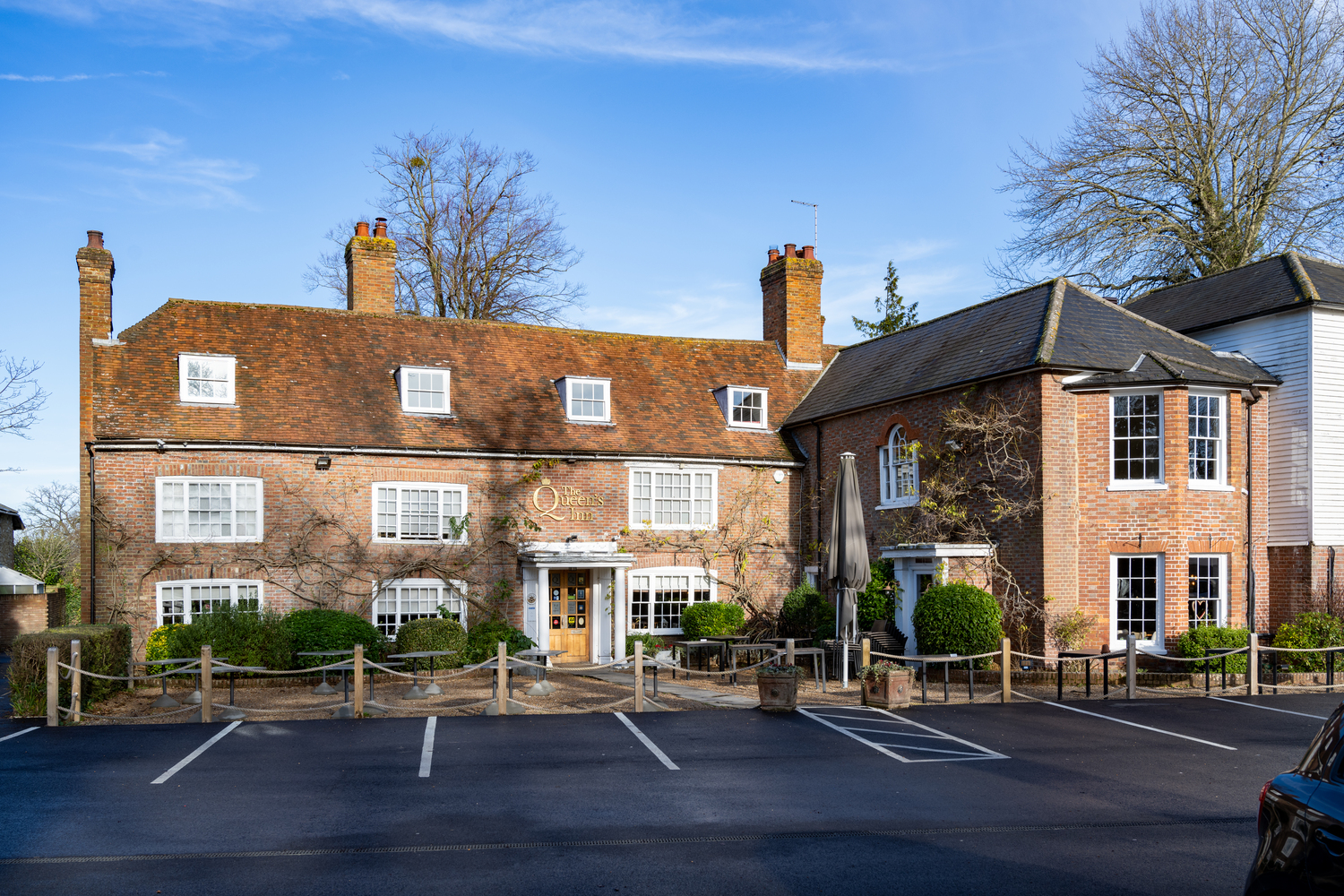 The Queens Inn Public House located on Rye Road in Hawkhurst, Kent