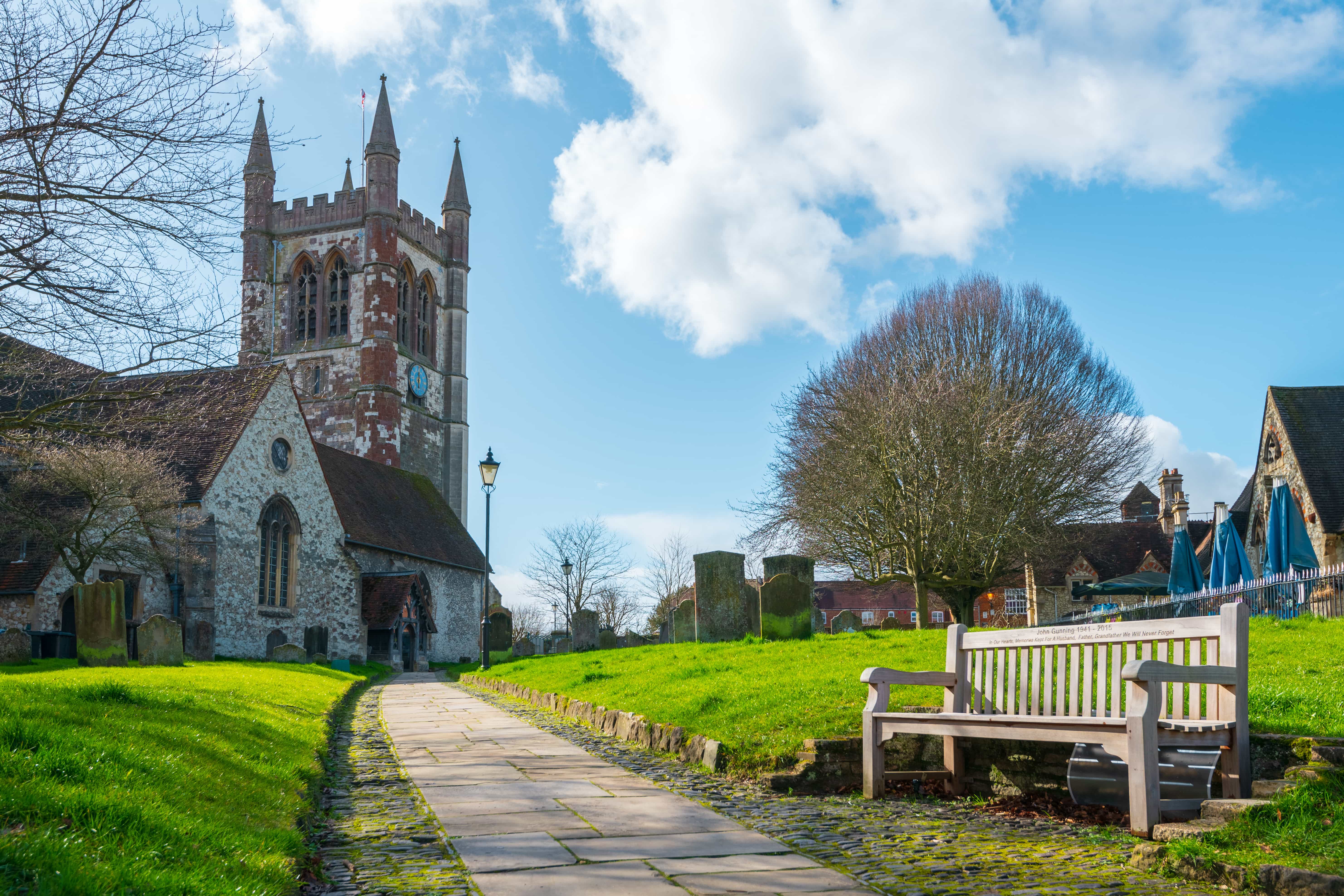 St Andrew's church in Farnham, Surrey, England