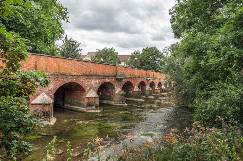 Old road bridge in Leatherhead Surrey