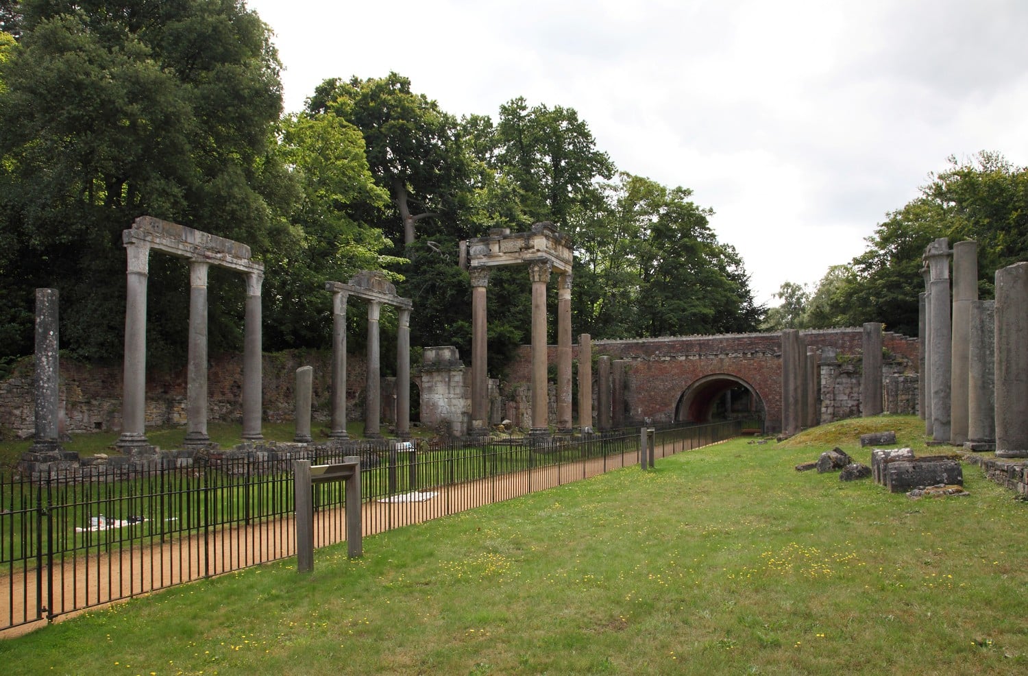 The Leptis Magna Roman ruins in Windsor Great Park.