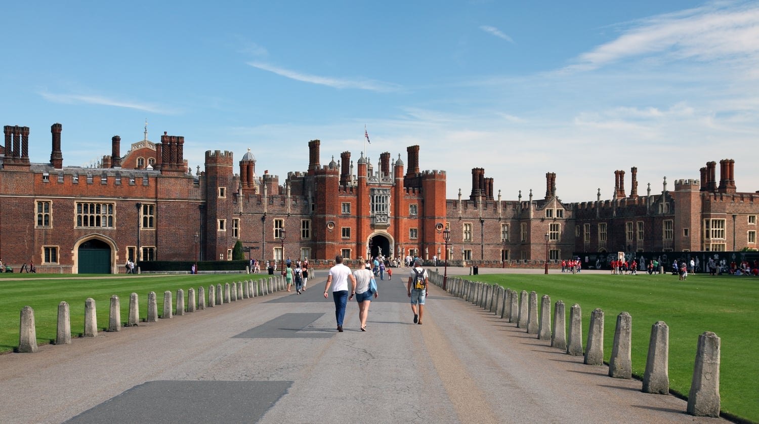Hampton Court Palace, a short drive from Walton-on-Thames.