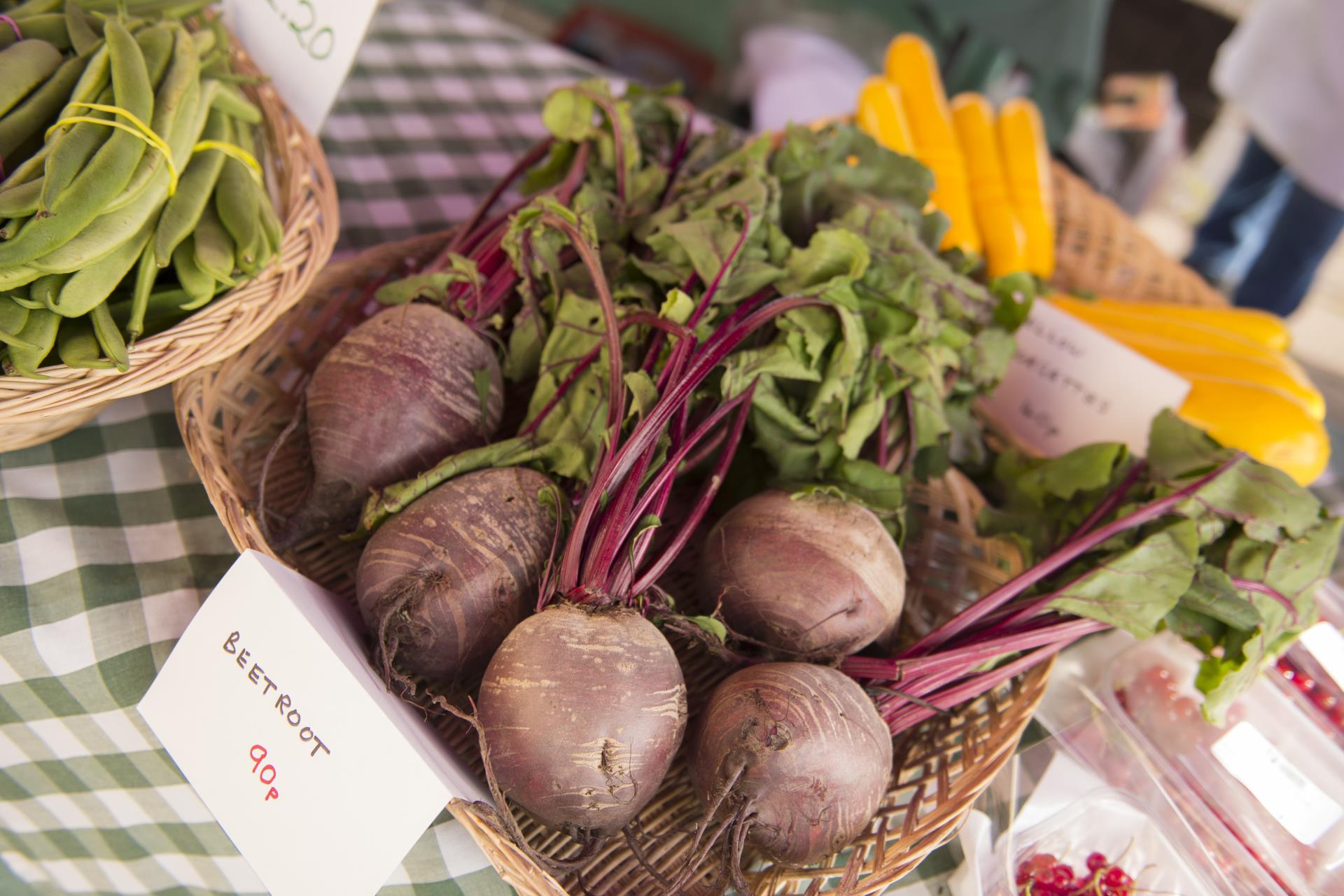 a basket of vegetables