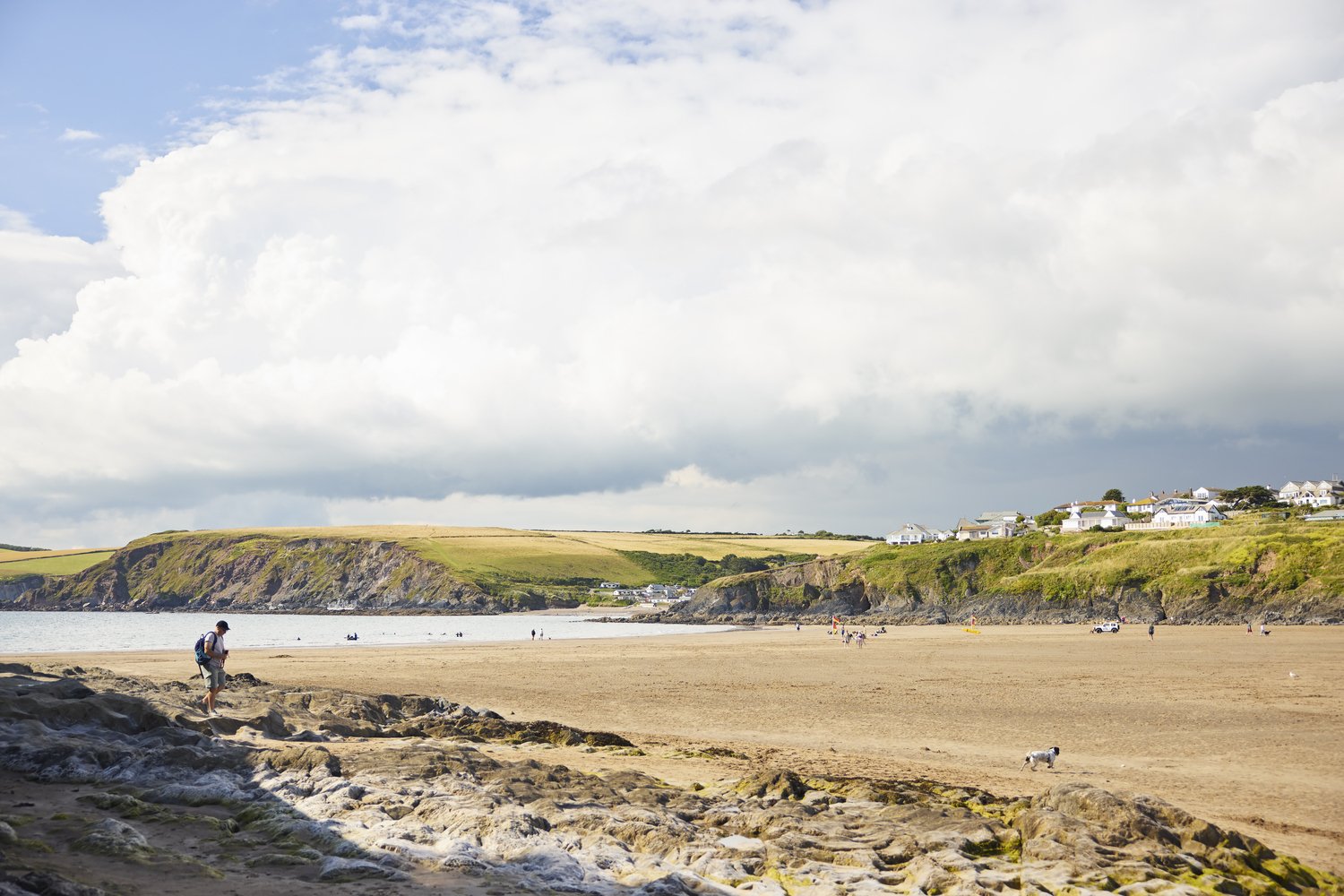 The beach at Bigbury-on-Sea