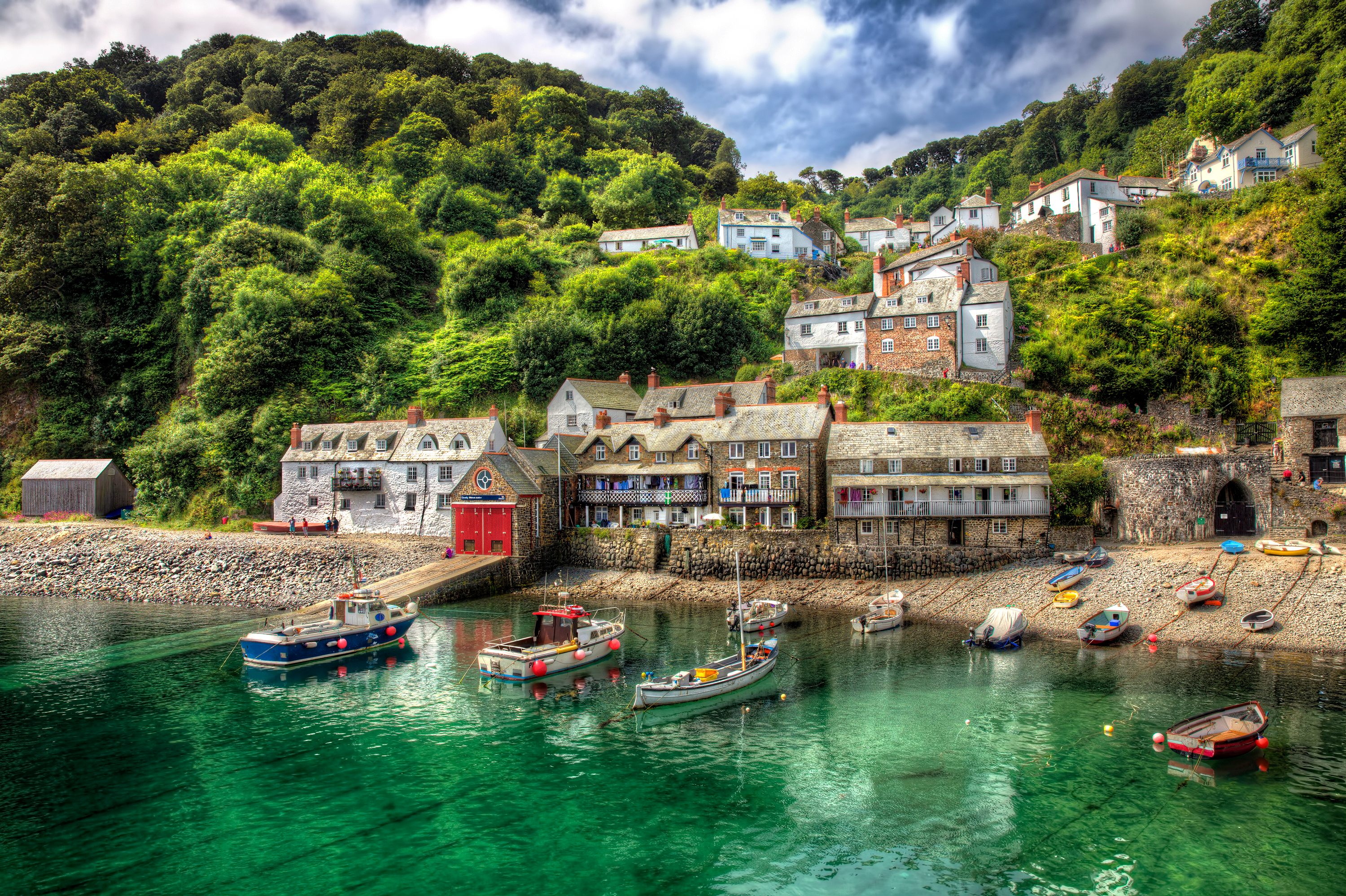 The Beautiful Fishing Port of Clovelly in Devon.