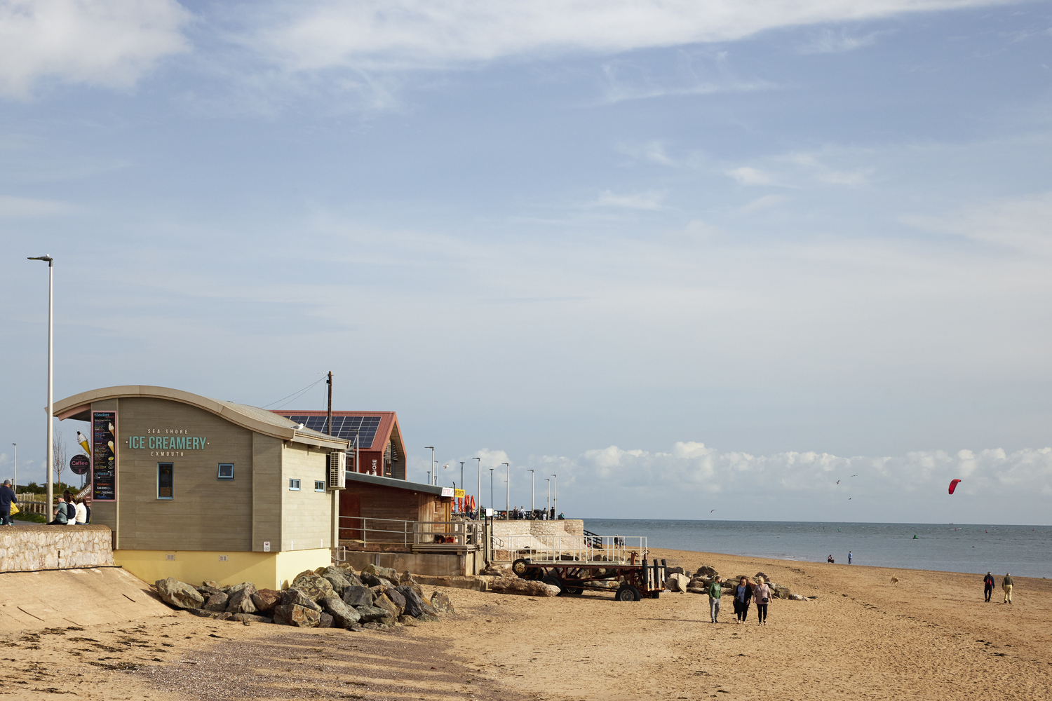 Ice Creamery on Exmouth Beach