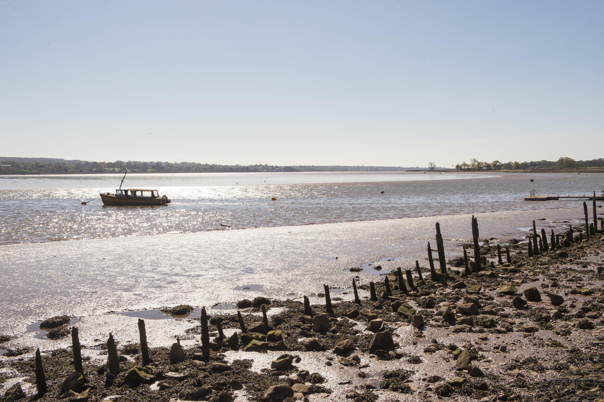 a boat on the water