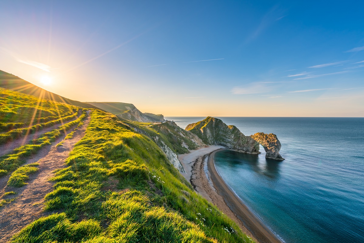 Durdle Door on the Jurassic Coast in Dorset