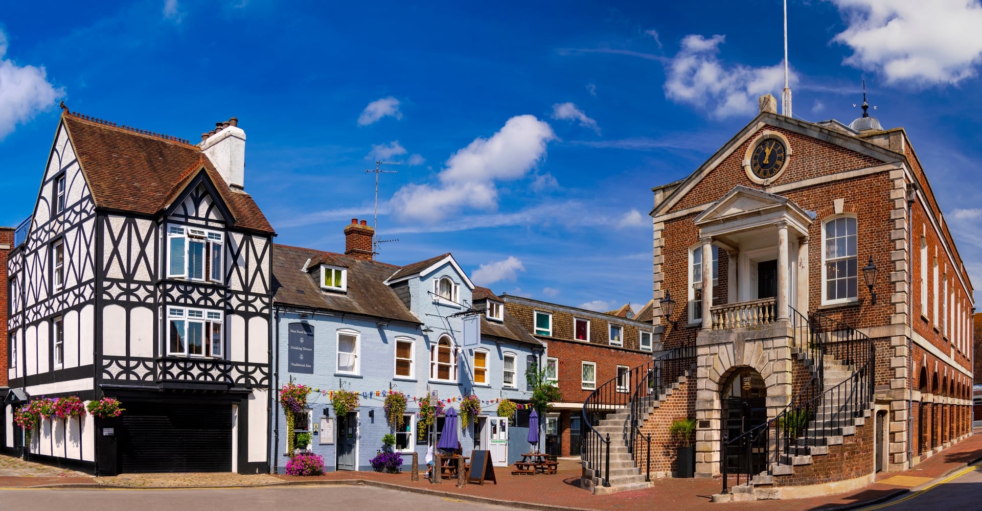Historic buildings on Poole’s High Street