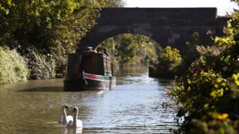 a boat on a river