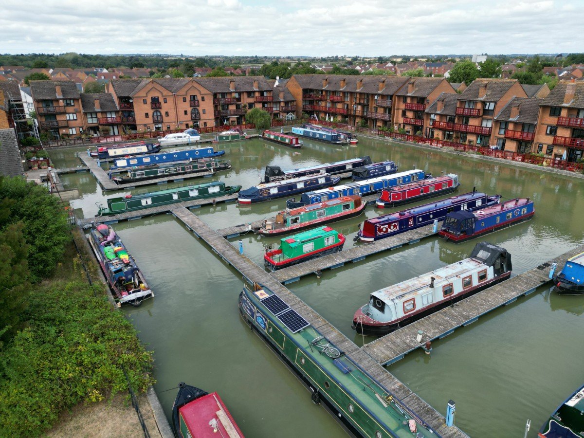 a river with boats on it