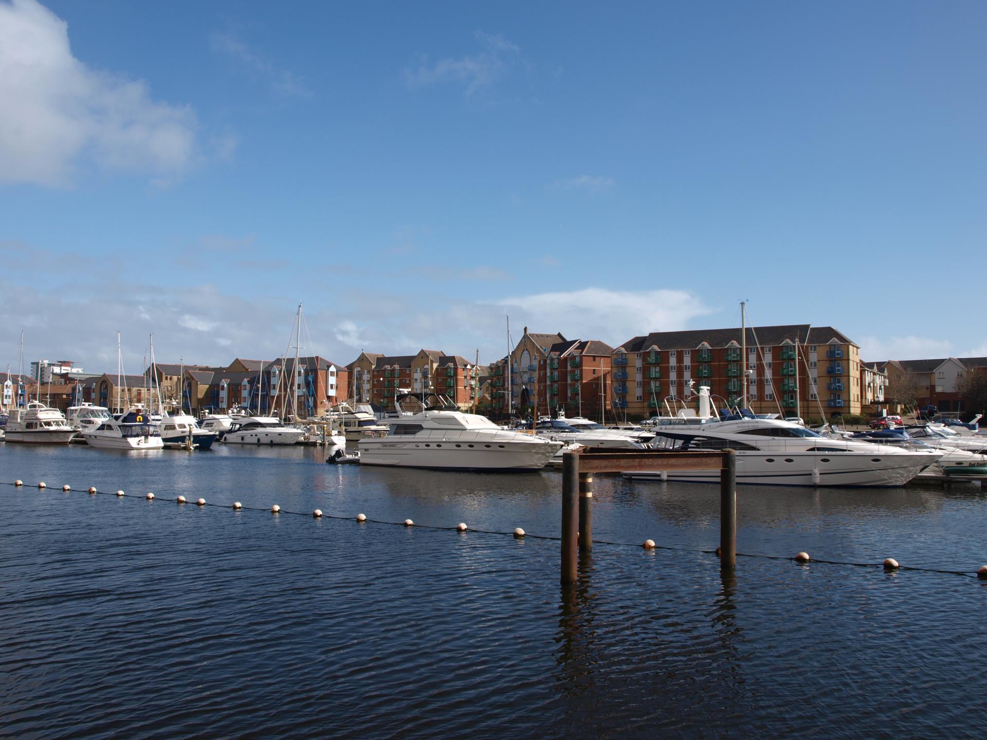 Swansea Marina in South Wales