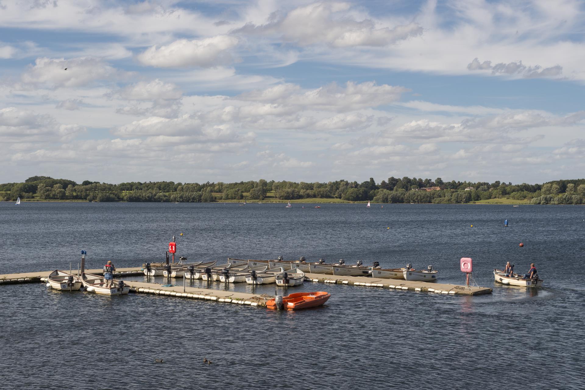 a dock with boats on it