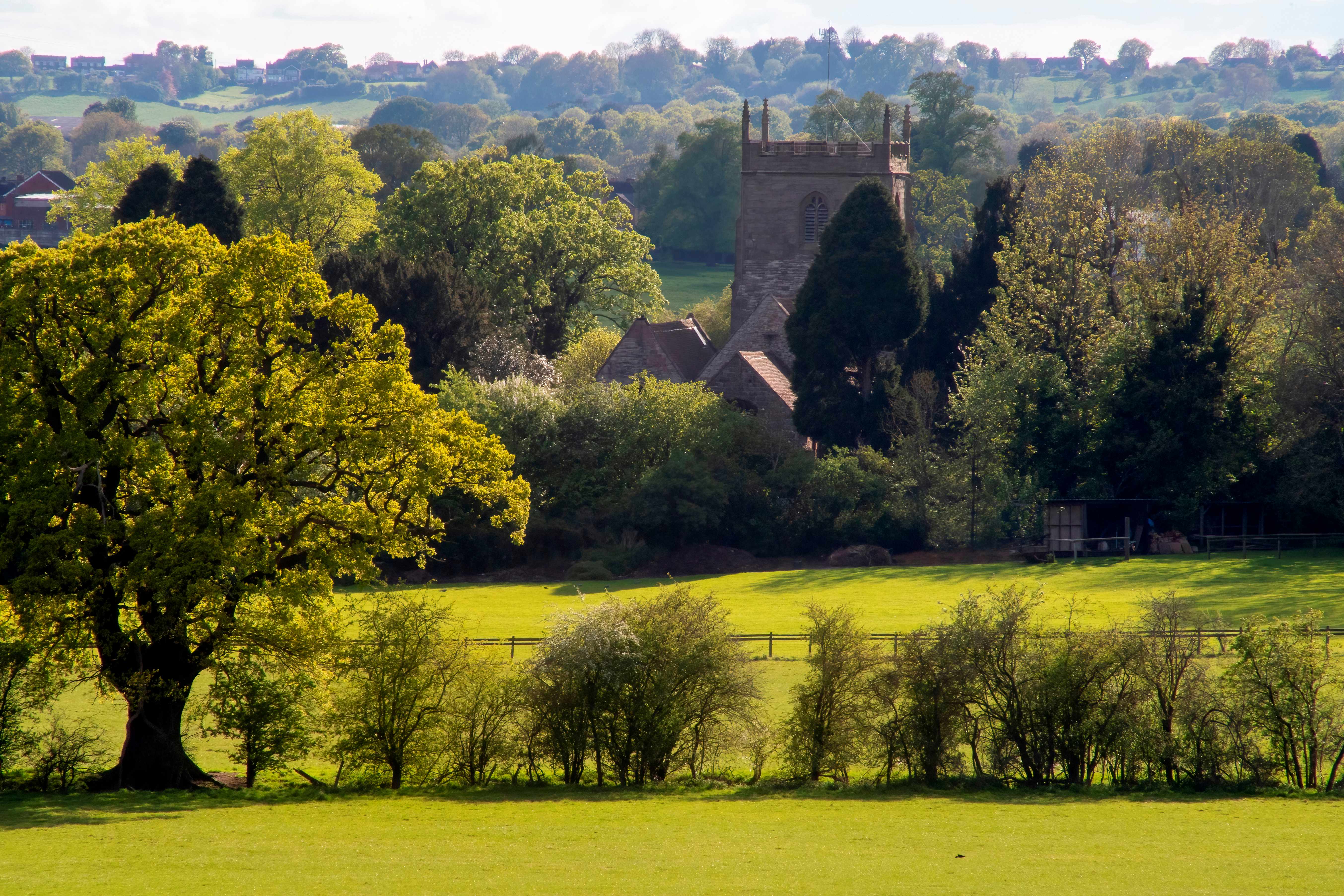 The local church in the village of Studley in Warwickshire