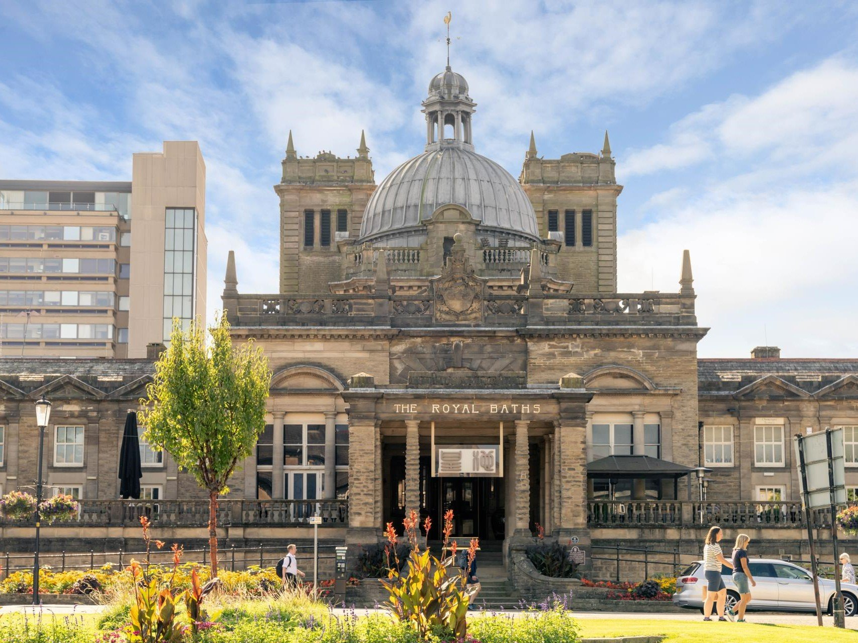 a large building with a dome and a dome on top