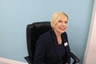 a person sitting in a chair