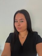 a woman with long black hair