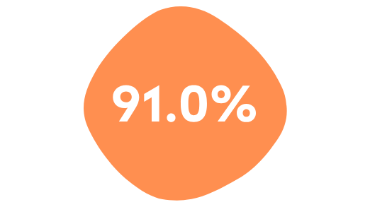 91%