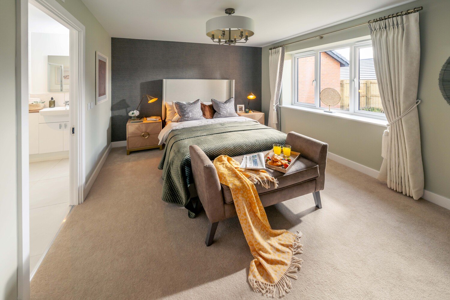 A retirement living bungalow bedroom.