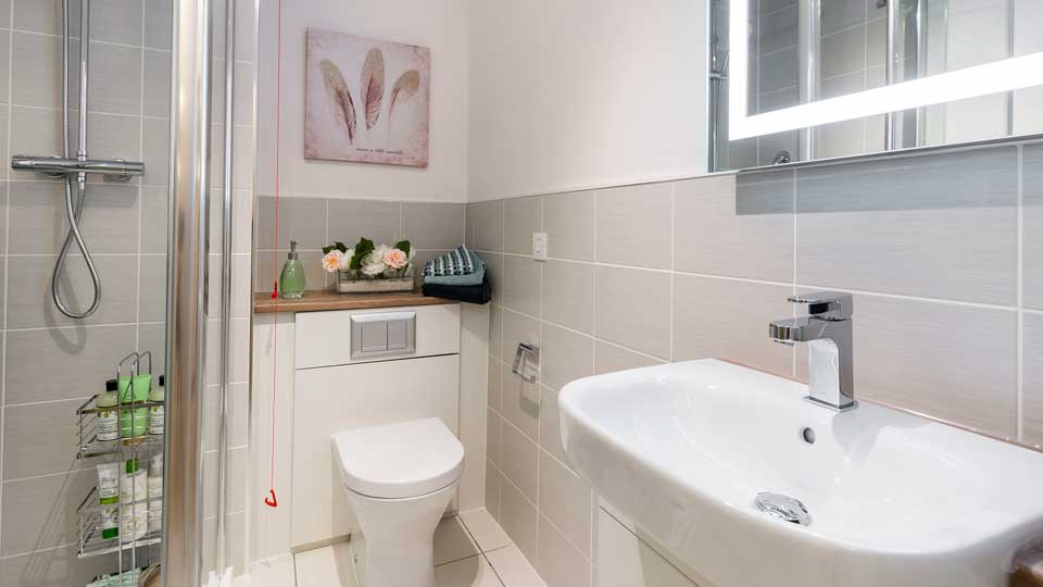 a bathroom with a sink and toilet