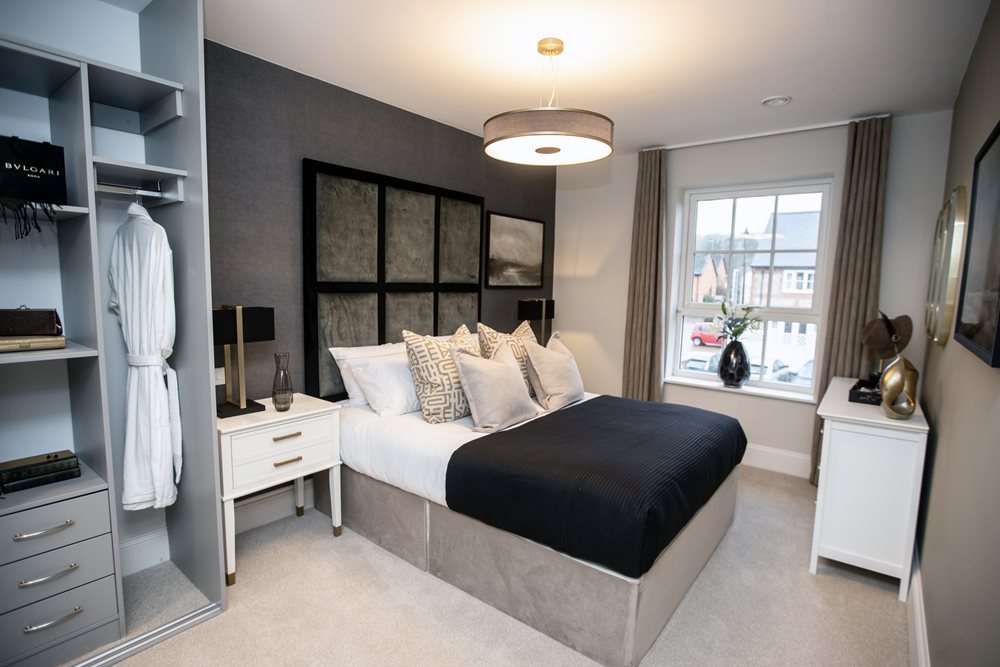 bedroom with fitted wardrobe