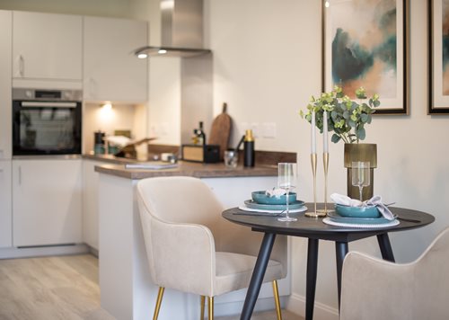 kitchen with table and chairs