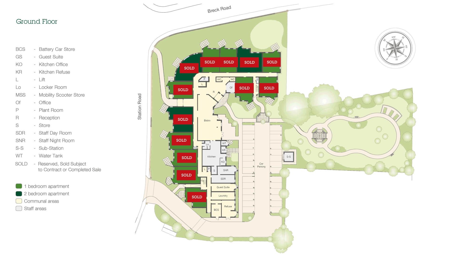 Retirement homes in PoultonleFylde Crocus Court McCarthy Stone
