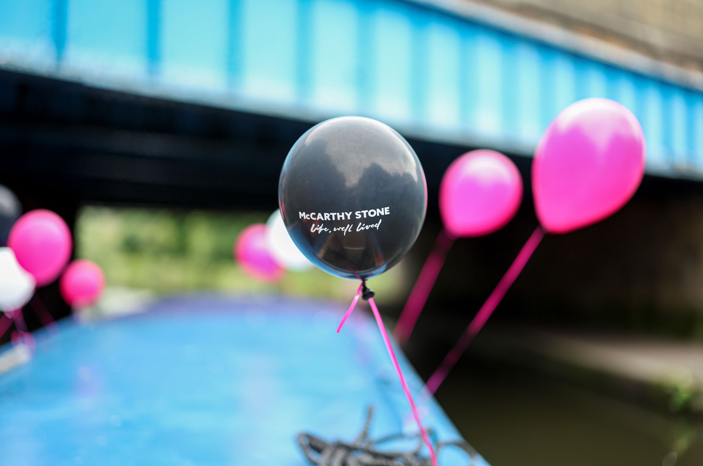 a group of balloons