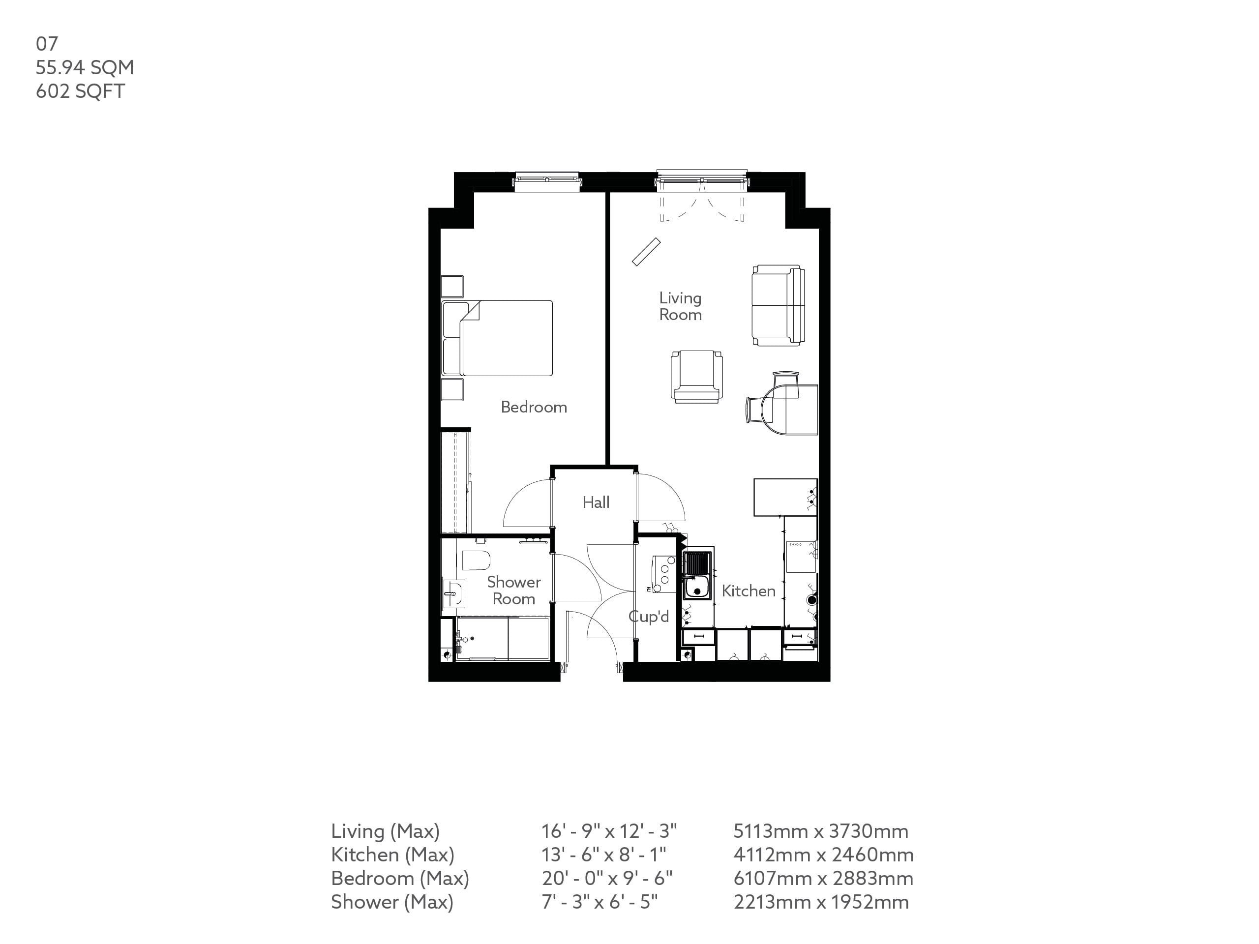 Apartment 7 floor plan