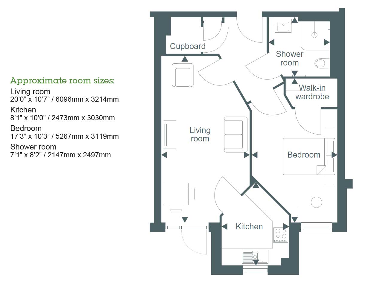 Apartment 16 floor plan