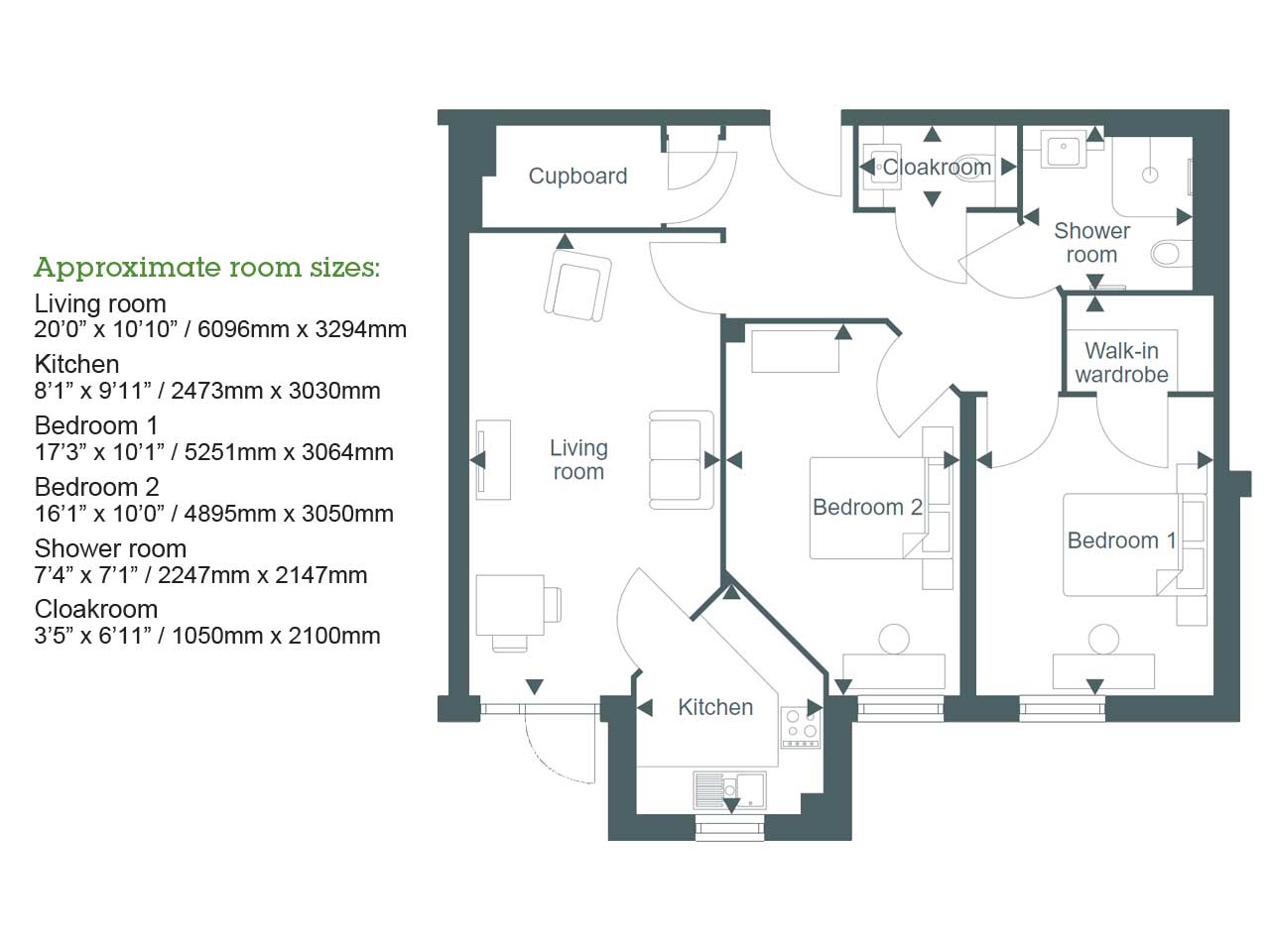 Apartment 10 floor plan
