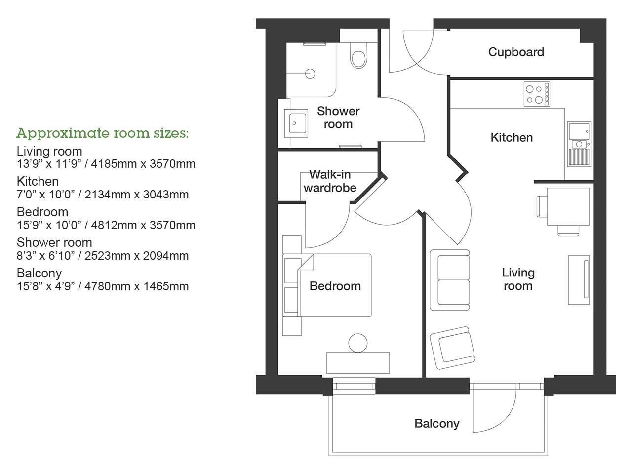 Apartment 19 floor plan