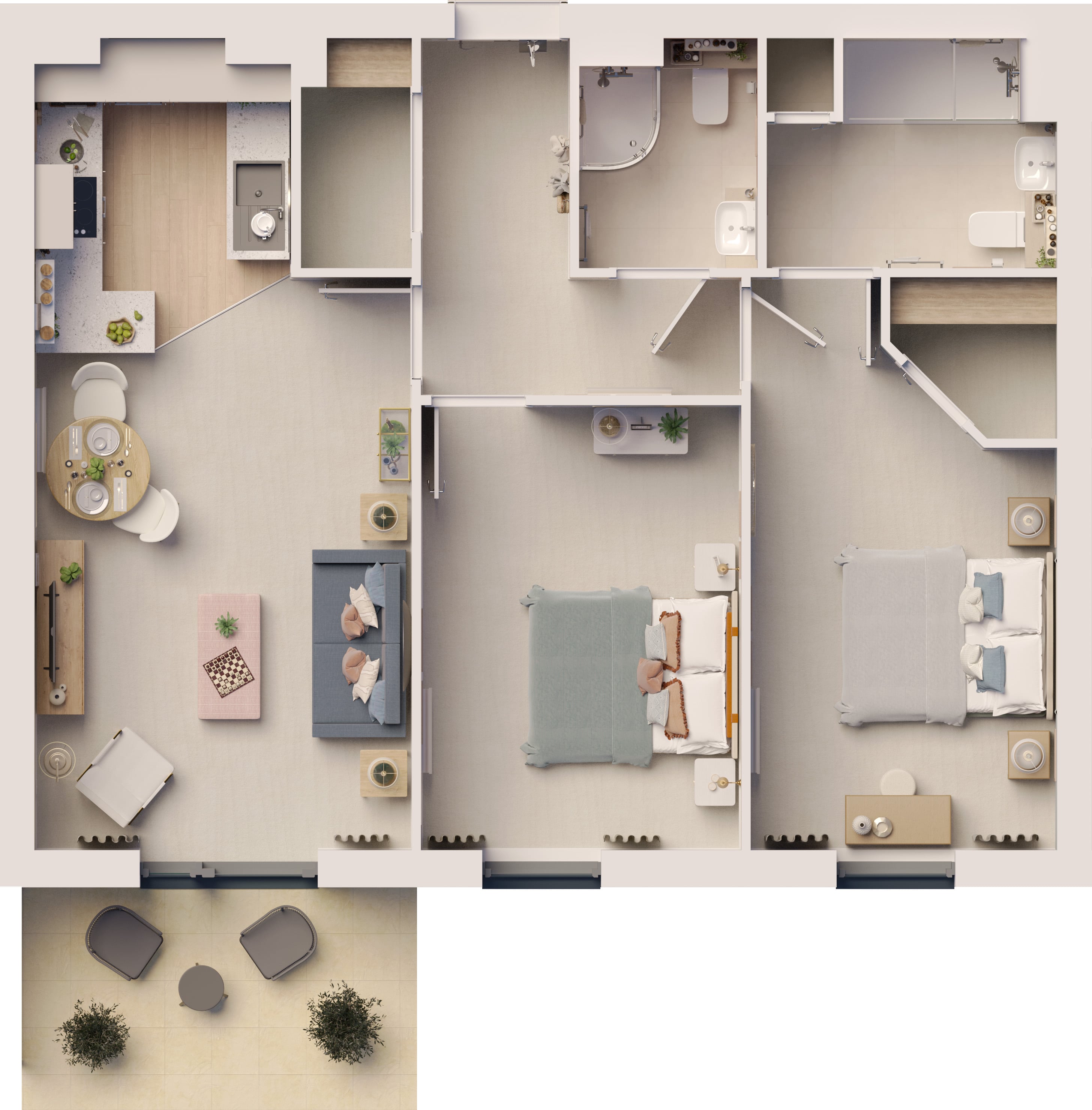Apartment 20 floor plan