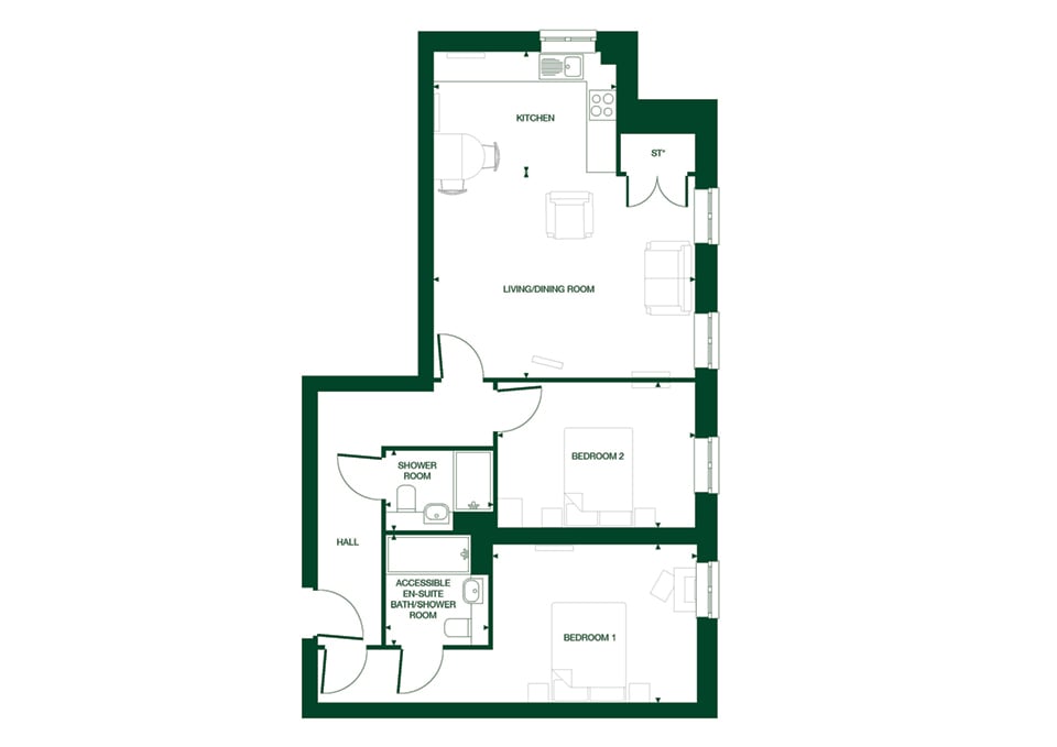 Apartment 27 floor plan