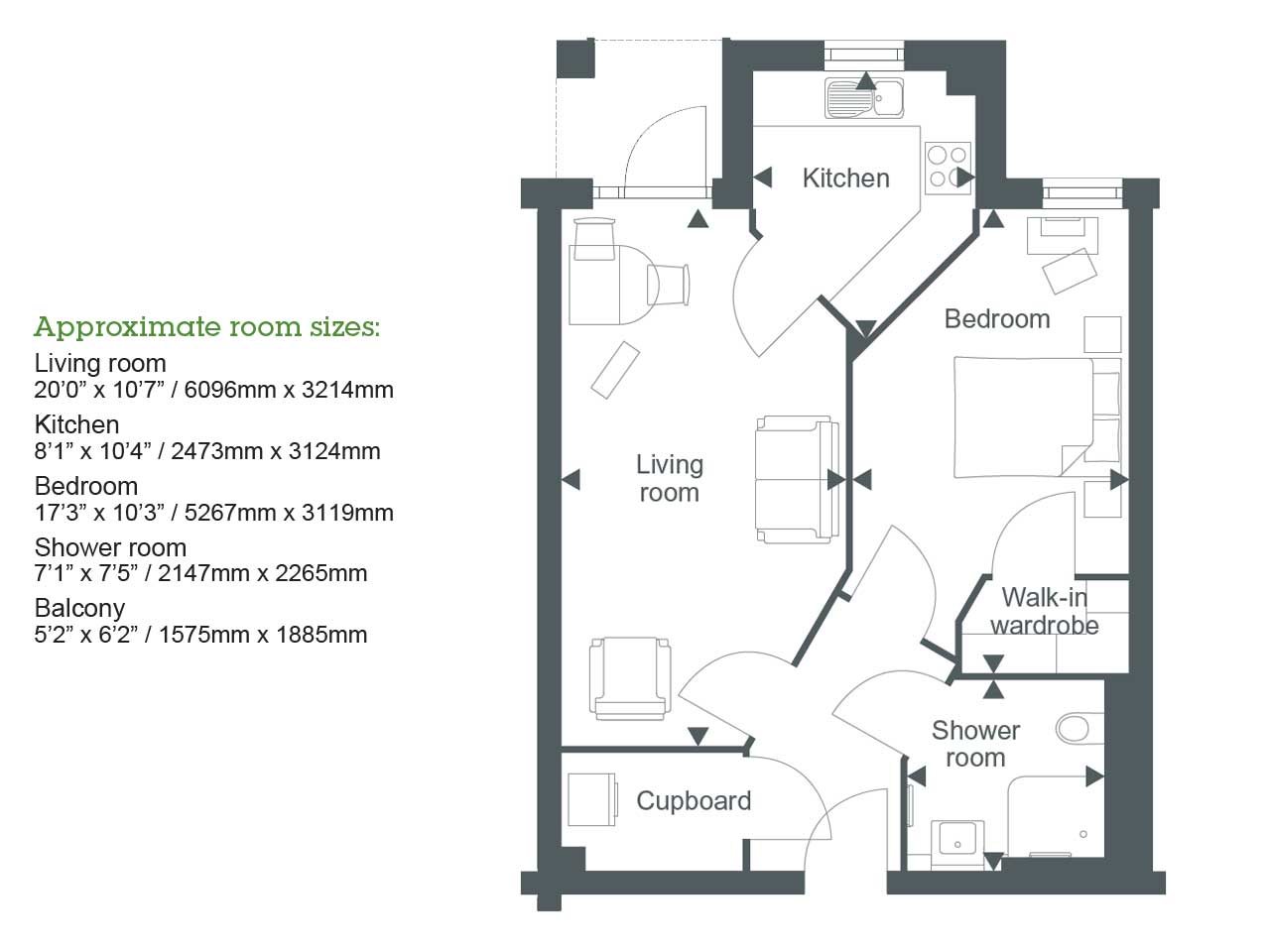 Apartment 19 floor plan