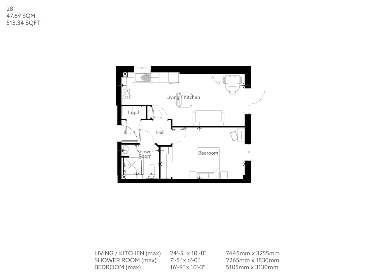 Apartment 28 floor plan