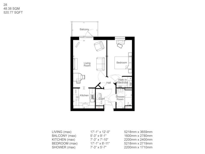 Apartment 28 floor plan