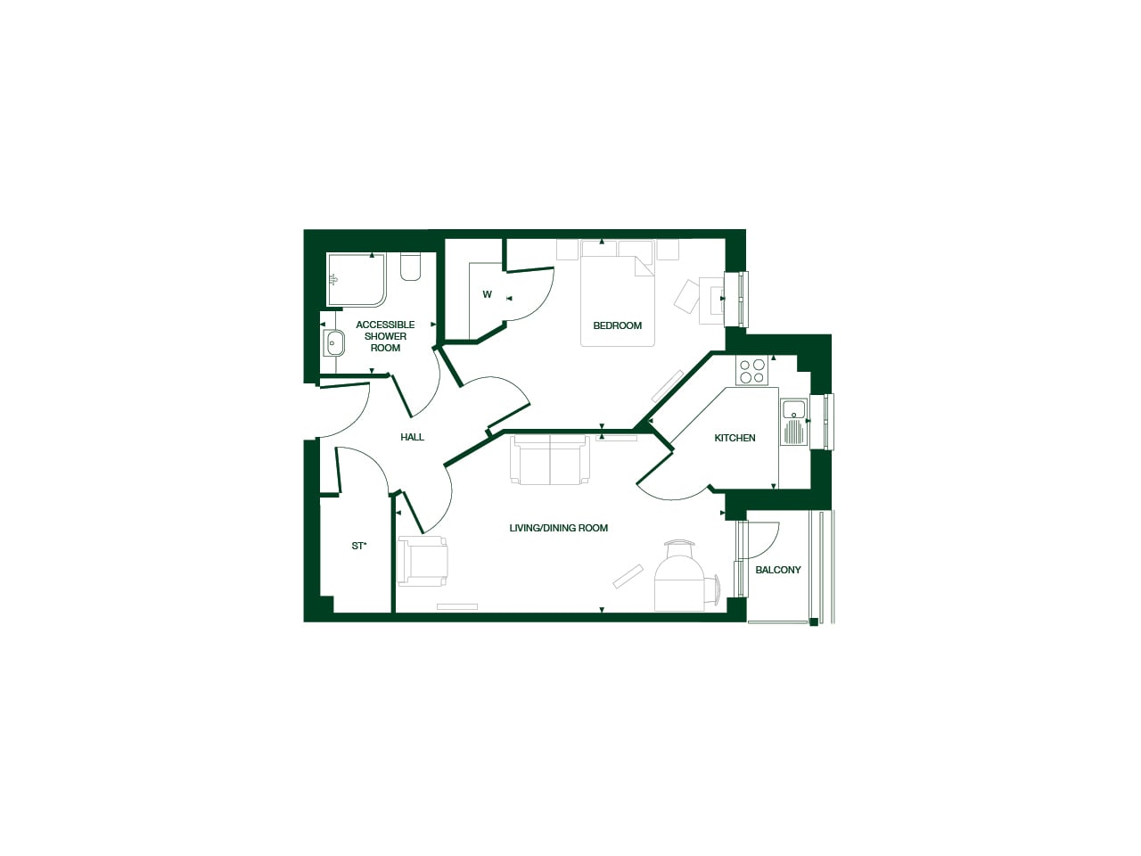Apartment 8 floor plan
