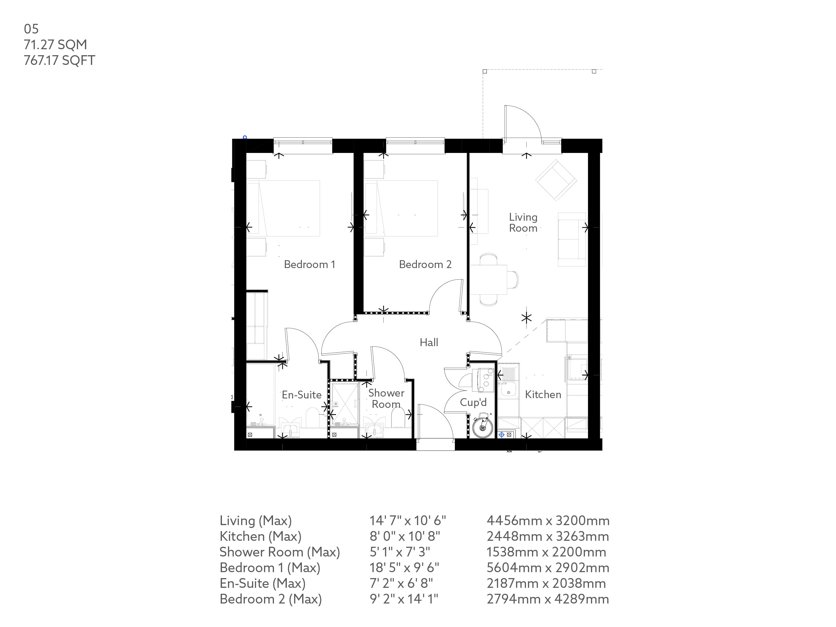 Apartment 5 floor plan