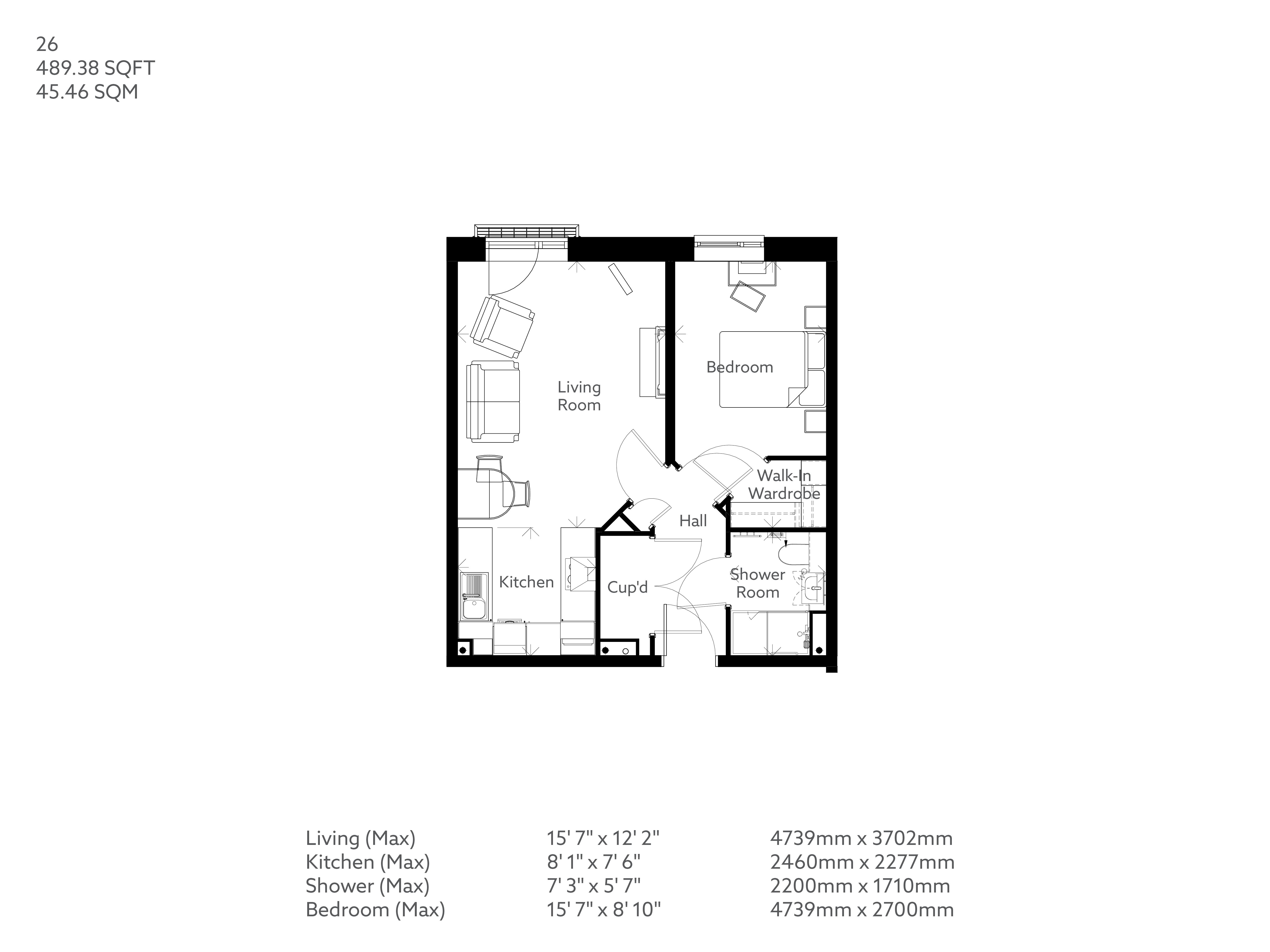 Apartment 26 floor plan