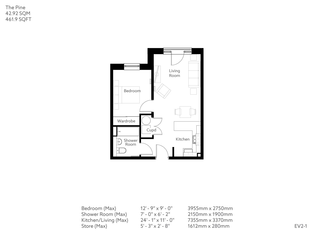 Apartment 39 floor plan