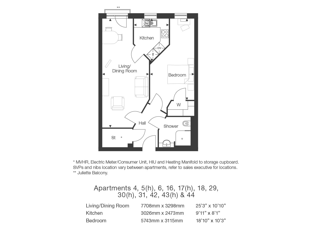 Apartment 15 floor plan