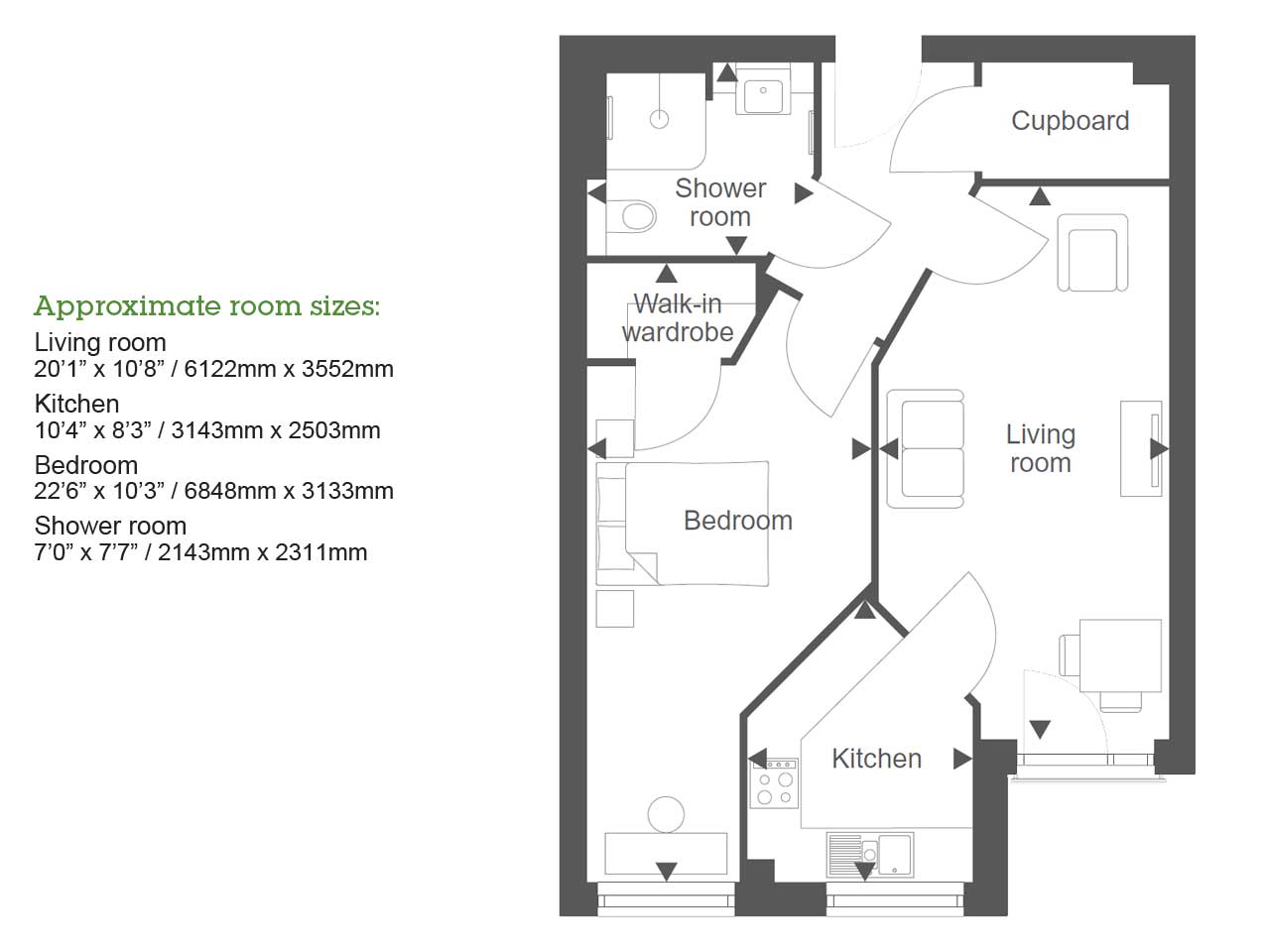Apartment 19 floor plan