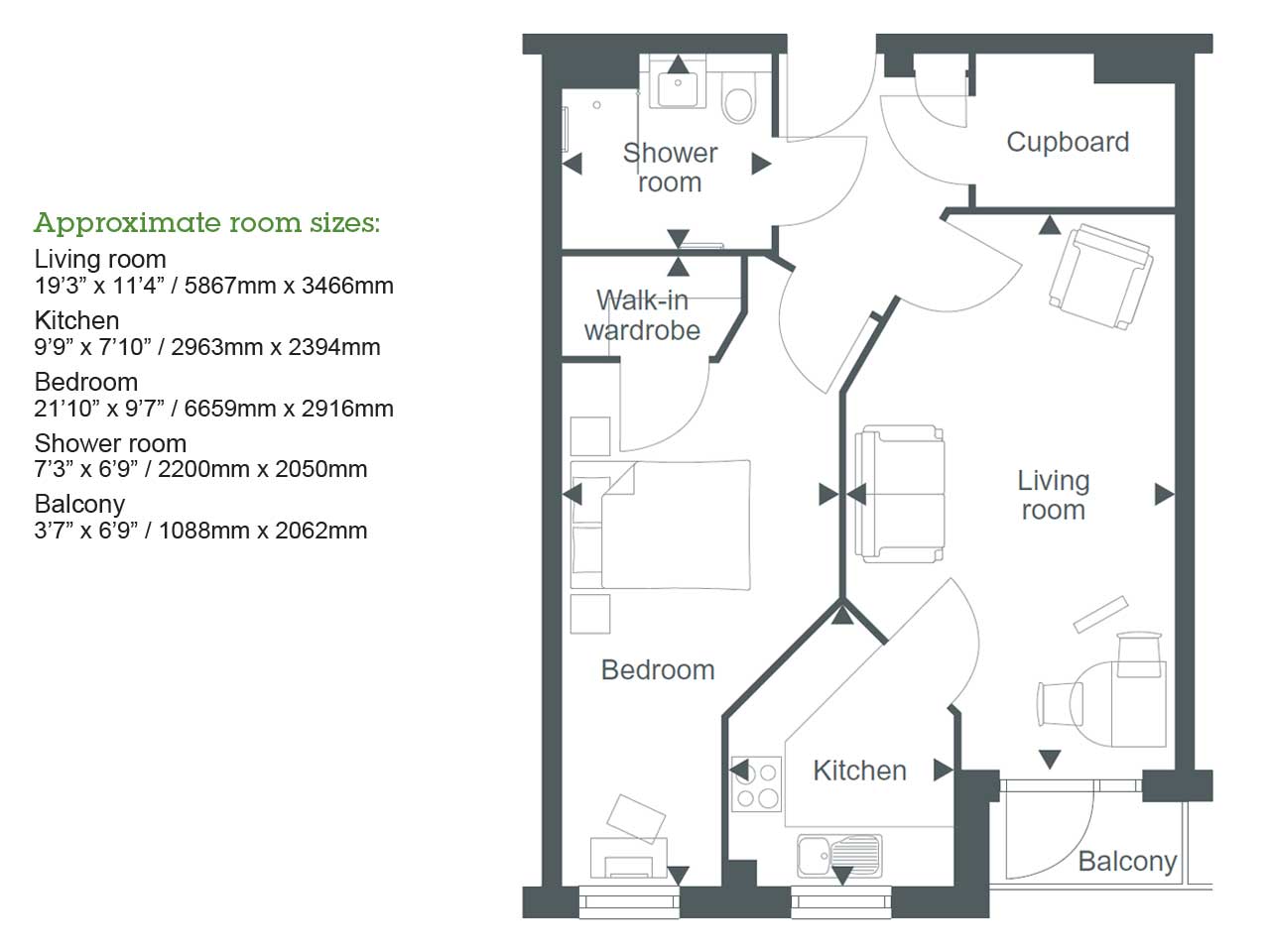 Apartment 23 floor plan