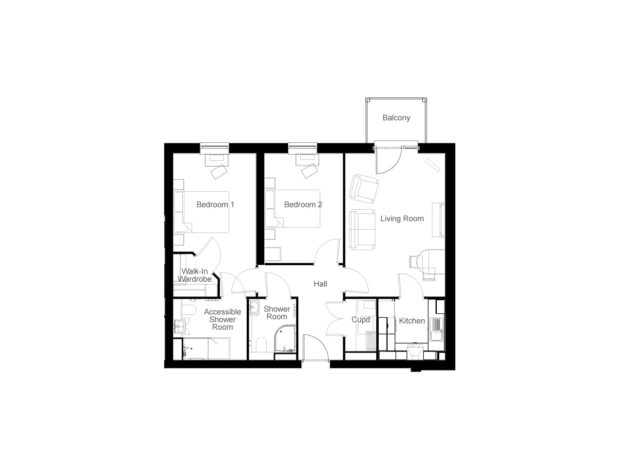 Apartment 24 floor plan