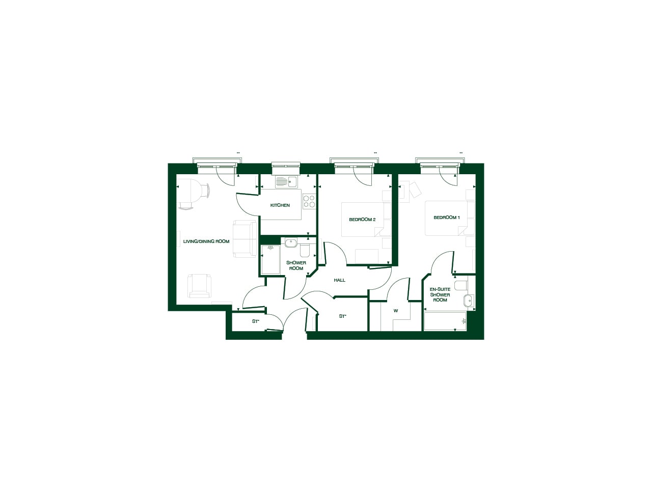 Apartment 17 floor plan