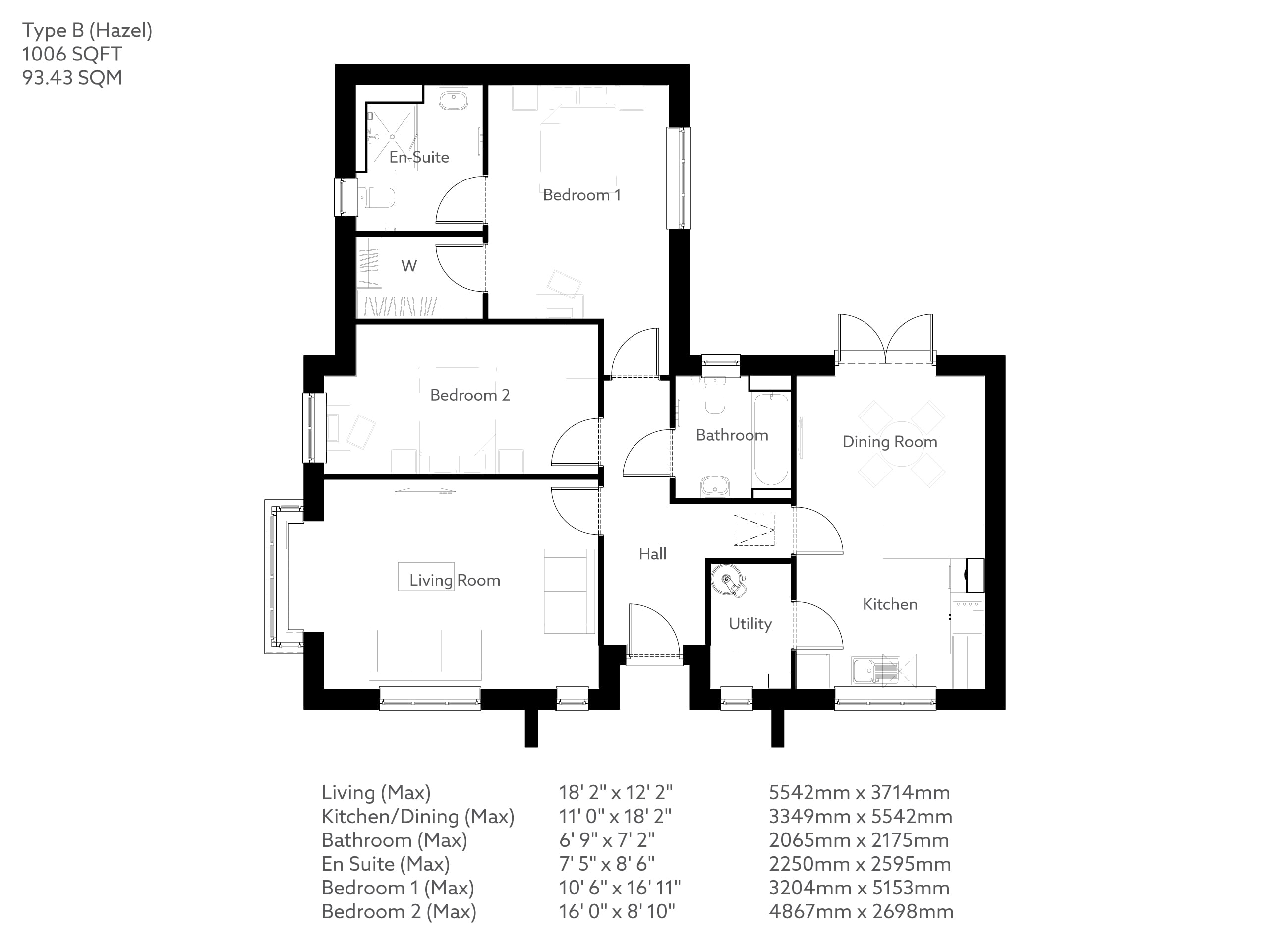 Bungalow 1 floor plan