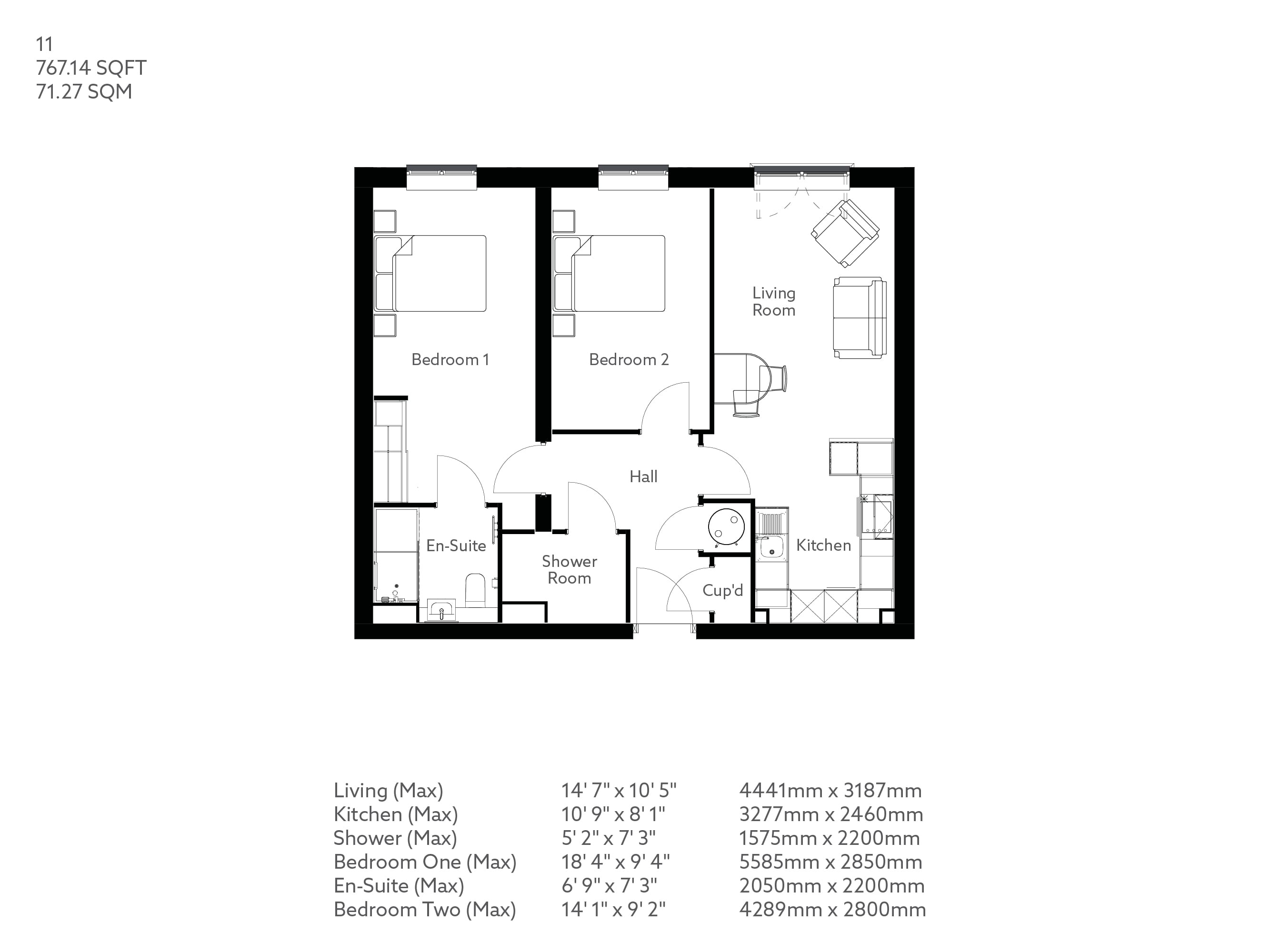 Apartment 11 floor plan