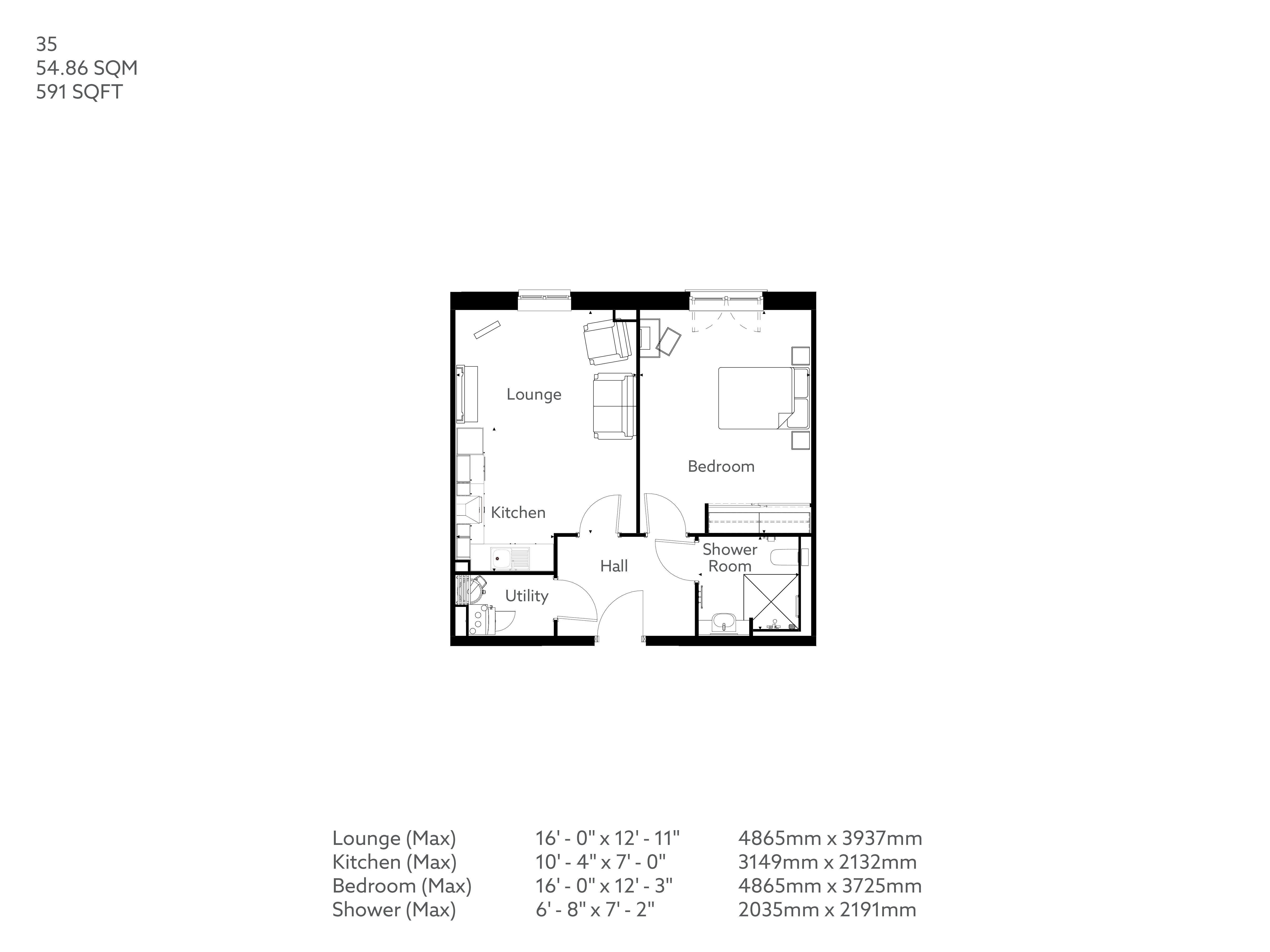 Apartment 35 floor plan