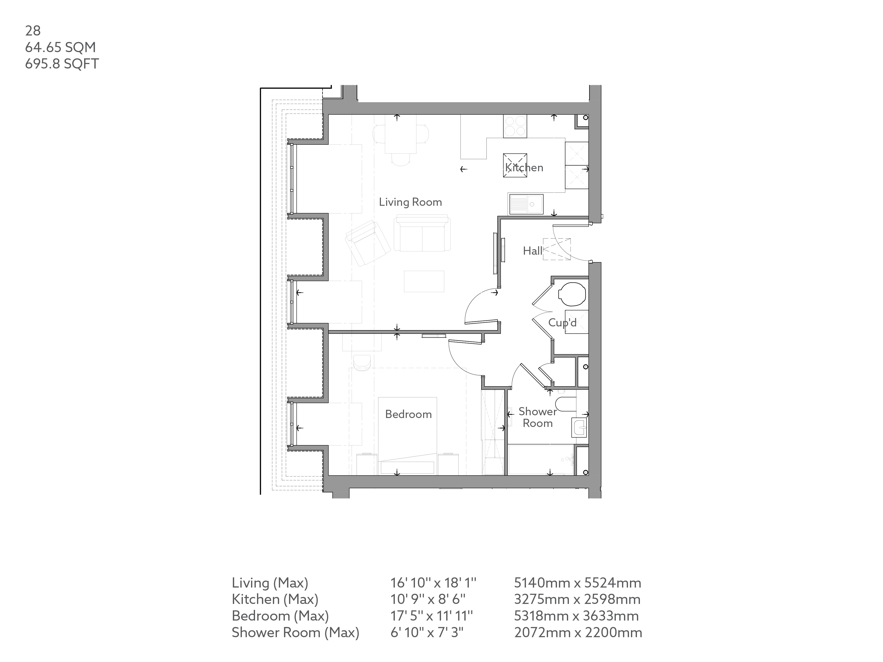 Apartment 28 floor plan